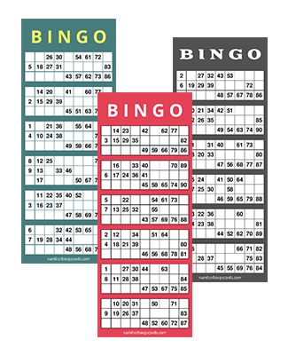 1-90 number bingo cards