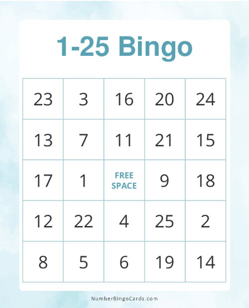 1-25 Bingo