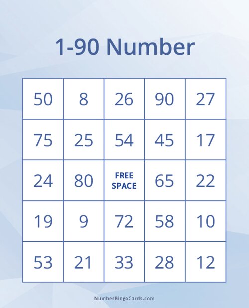 1-90 Number