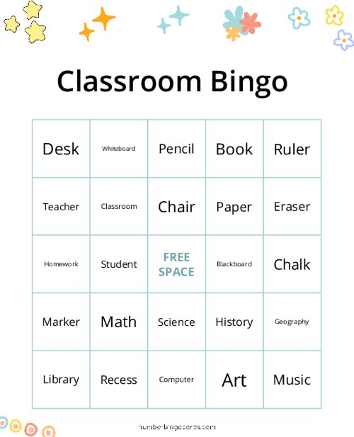 Classroom Bingo