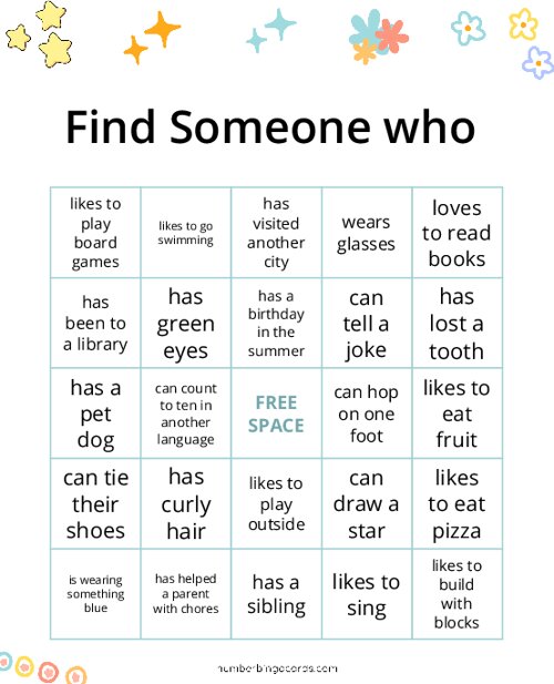 Find someone who