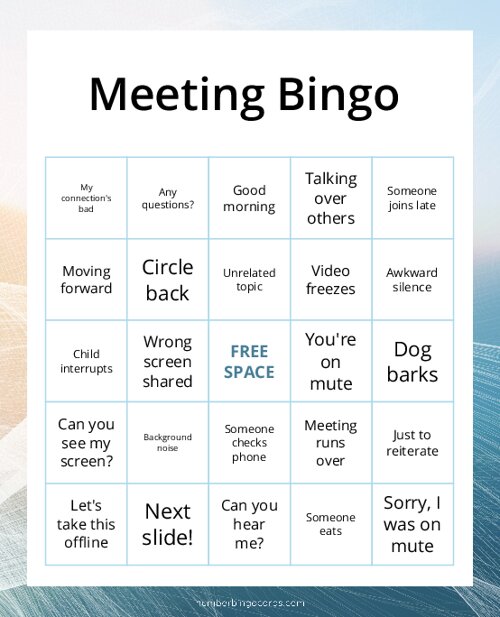 Meeting Bingo