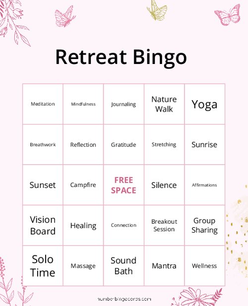 Retreat Bingo