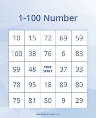 1-100 Number