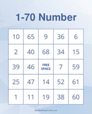 1-70 Number
