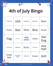 4th of July Bingo