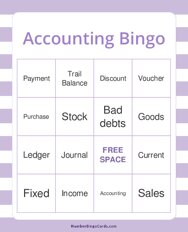 Accounting Bingo