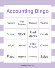 Accounting Bingo
