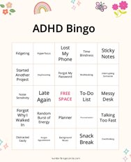 ADHD Bingo