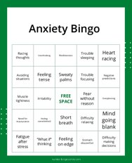Anxiety Bingo
