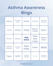 Asthma Awareness Bingo