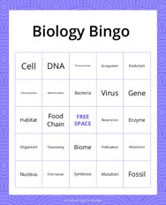 Biology Bingo