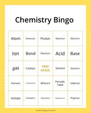 Chemistry Bingo