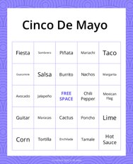 Cinco De Mayo Bingo