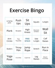 Exercise Bingo