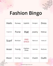 Fashion Bingo