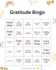 Gratitude Bingo