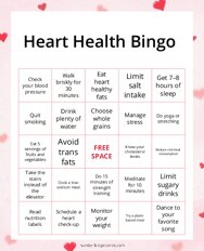 Heart Health Bingo