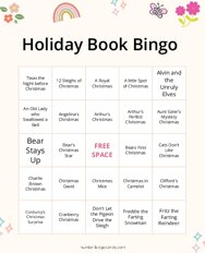 Holiday Book Bingo