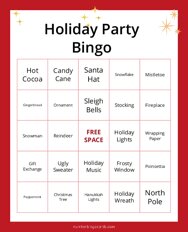 Holiday Party Bingo