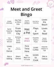 Meet and Greet Bingo