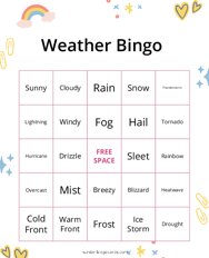 Weather Bingo